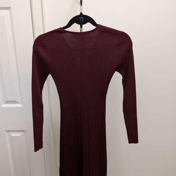 Maroon Sandro Dress - Picture 4 of 4